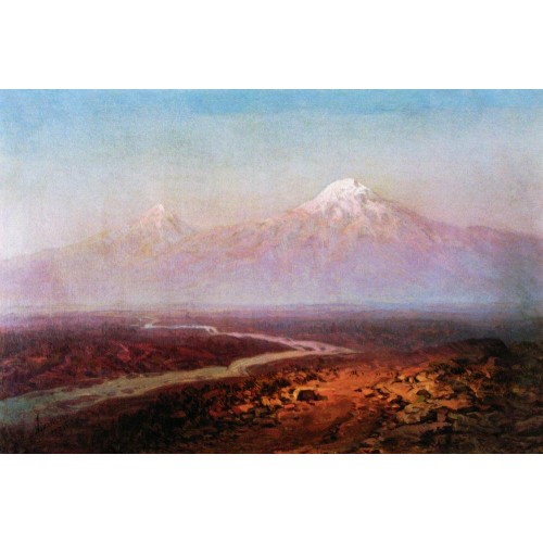 Araks river and ararat 1875