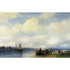 Arrival of peter i on the neva 1853