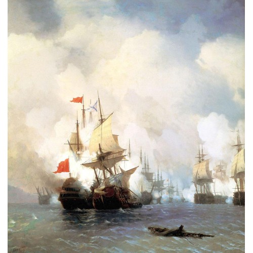 Battle of chios on 24 june 1770 1848