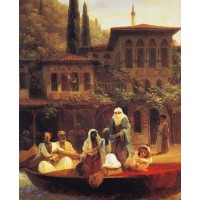Boat ride by kumkapi in constantinople 1846