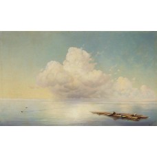Cloud over the calm sea 1877