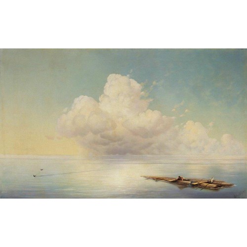 Cloud over the calm sea 1877