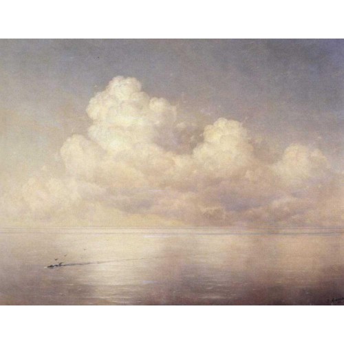 Clouds above a sea calm 1889