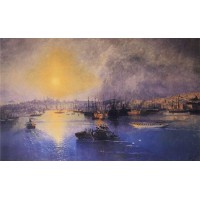 Constantinople sunset 1899