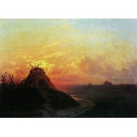 Field sunset 1861
