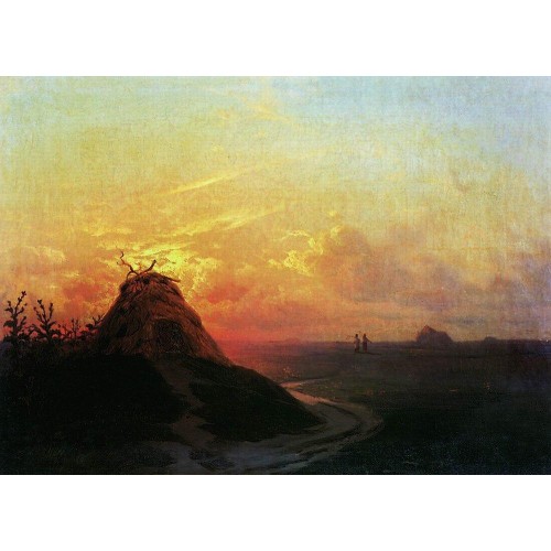 Field sunset 1861