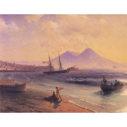 Fishermen returning near naples 1874