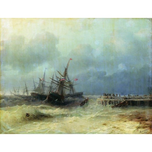 Fleeing from the storm 1872
