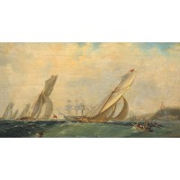 Frigate on a sea 1838