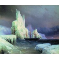 Icebergs in the atlantic 1870