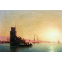 Lisbon sunrise 1860