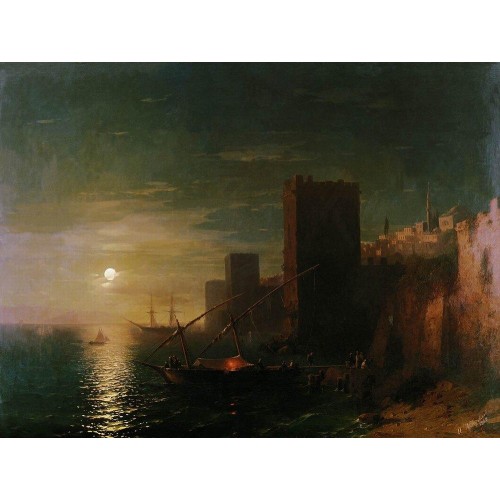 Lunar night in the constantinople 1862