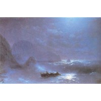 Lunar night on a sea 1895