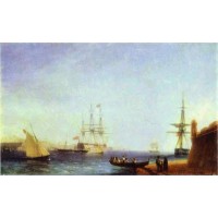 Malta valetto harbour 1844