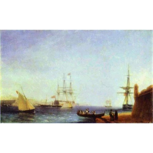 Malta valetto harbour 1844