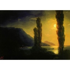 Moonlit night near yalta 1863