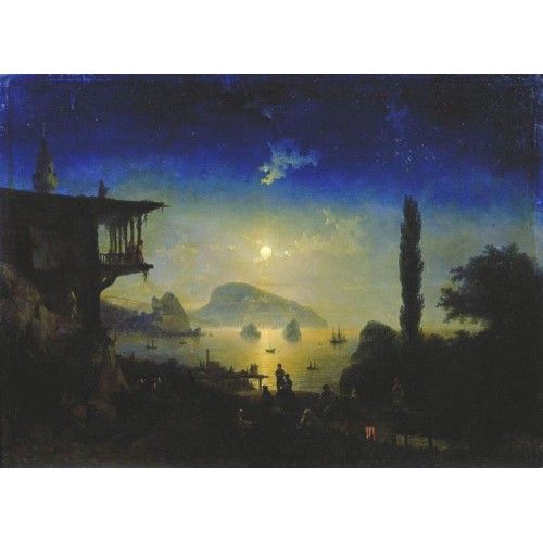 Moonlit night on the crimea gurzuf 1839