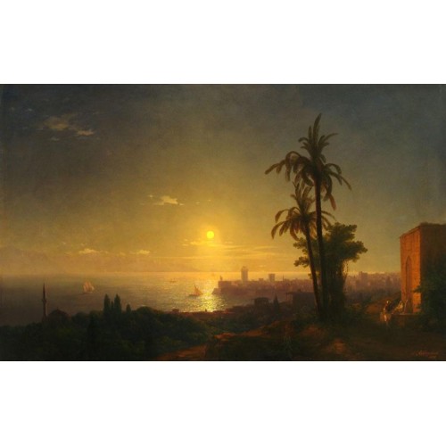 Night at the rodos island 1850