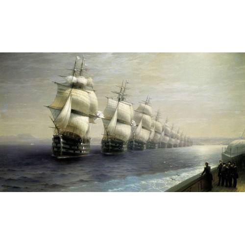 Parade of the black sea fleet