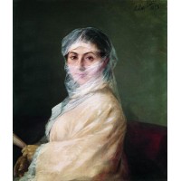Portrait of the artist s wife anna burnazyan 1882