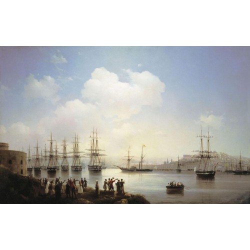Russian squadron on the raid of sevastopol 1846