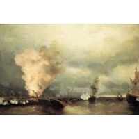 Sea battle near vyborg 1846