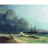 Sea before storm 1856
