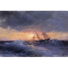 Sea sunset 1896