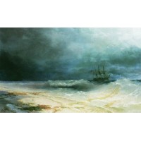 Ship in a storm 1895