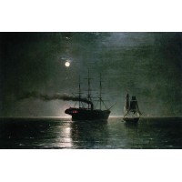 Ships in the stillness of the night 1888