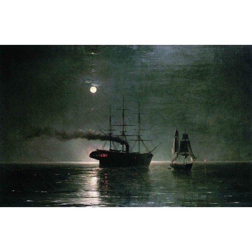 Ships in the stillness of the night 1888