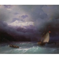 Stormy sea 1868