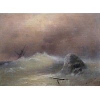 Stormy sea 1887