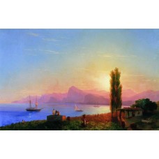 Sunset at sea 1856
