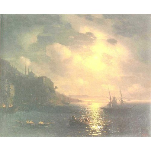 The bay golden horn in istanbul 1872