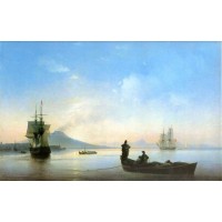 The bay of naples in the morning 1843