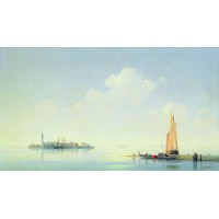 The harbour of venice the island of san georgio 1844