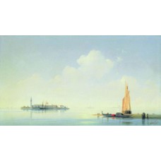 The harbour of venice the island of san georgio 1844