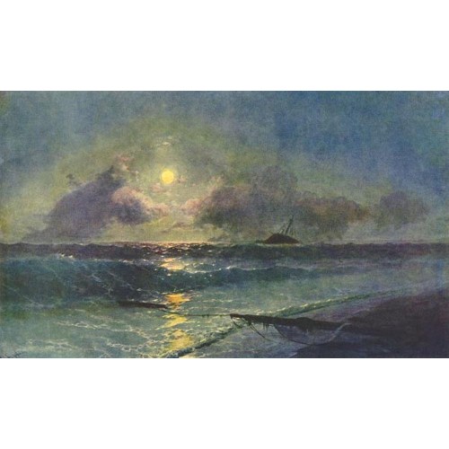 The moonrize in feodosiya 1892