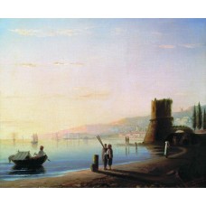The pier in feodosia 1840