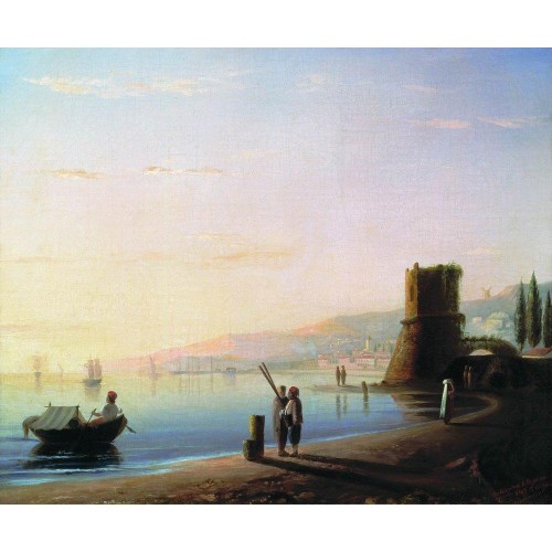 The pier in feodosia 1840