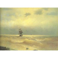 The ship near coast 1890