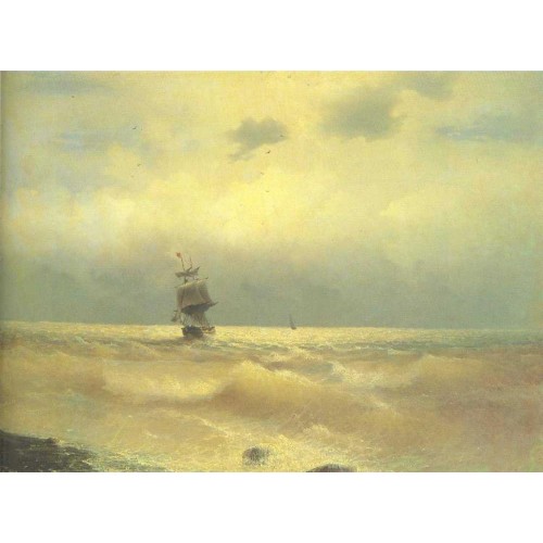 The ship near coast 1890