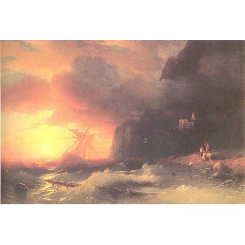 The shipwreck near mountain of aphon 1856