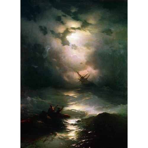 The shipwreck on northern sea 1865