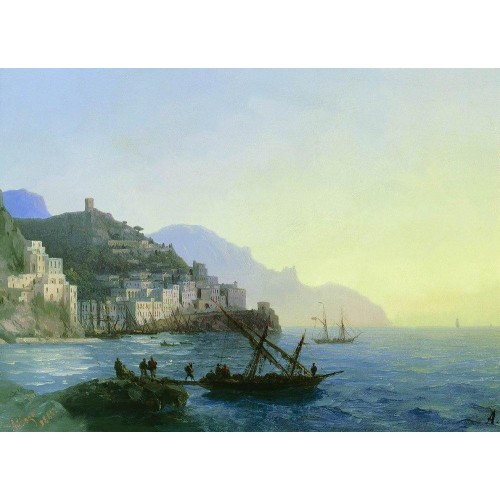 View of amalfi 1865