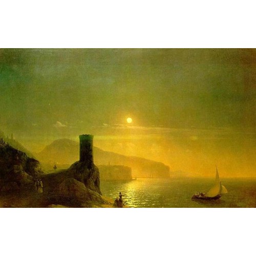 View of vico near naples 1855