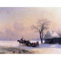Winter scene in little russia 1868