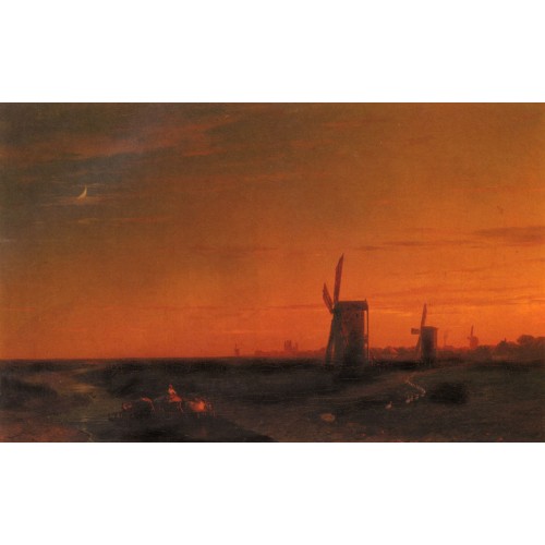 Landscape With Windmills