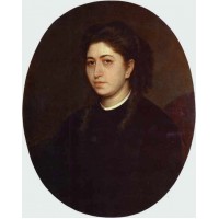 Portrait of a Young Woman Dressed in Black Velvet